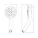 Лейка для душа Koer KP-0410-01 7 функций (Цвет хром) (KR5414) KR5414 фото 4