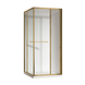 Душова кабіна без піддону Koer SR SC09-90x90x200-L-TR-12 прозоре скло Easy Clean 6мм Матове золото (KR5684) KR5684 фото 1