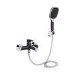 Смеситель для ванны Qtap Grand (c душевым гарнитуром) QTGRABCR006 Chrome/Black