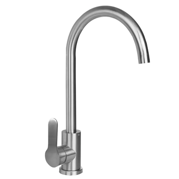 Смеситель для кухни Haiba DAX-011 из нержавеющей стали SUS304 (HB9609) HB9609 фото