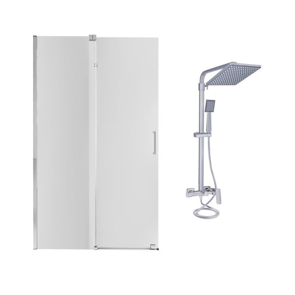 Готове рішення Qtap 13: Стіна Walk-In GLIDE, 120x190 + Душ. система SD00050978 фото