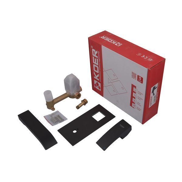 Смеситель для умывальника Koer KB-16007-05 встраиваемый (Цвет черный) (KR3451) KR3451 фото