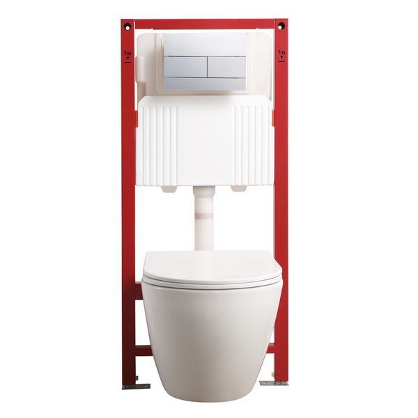 Комплект: MIXXUS PREMIUM ELLIPSE-SET-2102 Унітаз система змиву TORNADO 3.0+ Інсталяція KOER KT-0404 + панель KT-0604-01 CHROME (MP6690) MP6690 фото