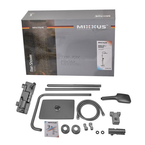 Душевая колонна со смесителем Mixxus Premium Ronda 009-J Graphite (цвет графит) (MI8387) MI8387 фото
