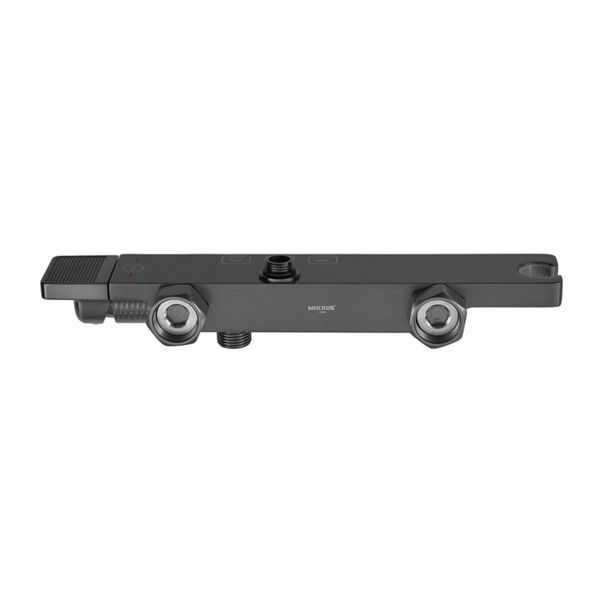 Комплект 2 в 1 MIXXUS PREMIUM TERRA Graphite: Душевая колонна 009-J + Смеситель для умывальника 001 (NUT), латунь, графит MI385383 фото