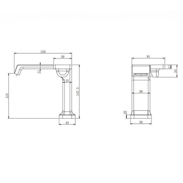 Комплект 2 в 1 MIXXUS PREMIUM TERRA Graphite: Душевая колонна 009-J + Смеситель для умывальника 001 (NUT), латунь, графит MI385383 фото