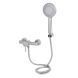 Смеситель для душа Lidz Aria 010 (с душевым гарнитуром) (k35) LDARI010NKS43361 Nickel SD00049484 фото 3