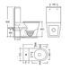 Унитаз-компакт Mixxus BEVEL-0405-R 605х370х800mm, система смыва RIMLESS (MI6728) MI6728 фото 4