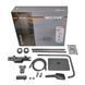 Комплект 2 в 1 MIXXUS PREMIUM TERRA Graphite: Душевая колонна 009-J + Смеситель для умывальника 001 (NUT), латунь, графит MI385383 фото 6