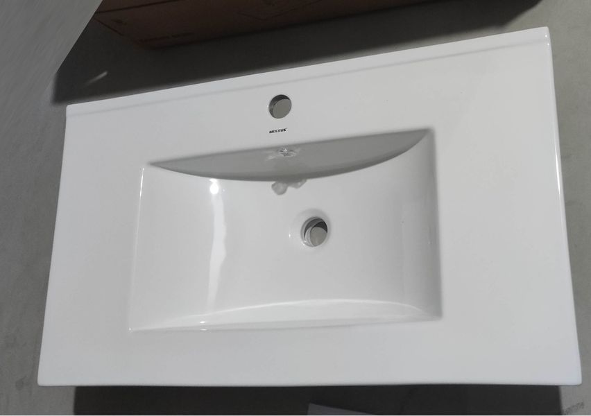 Раковина меблева Mixxus Premium CUBIC-1503 810х460х170mm з отвором під змішувач та переливом (MP6497) MP6497 фото