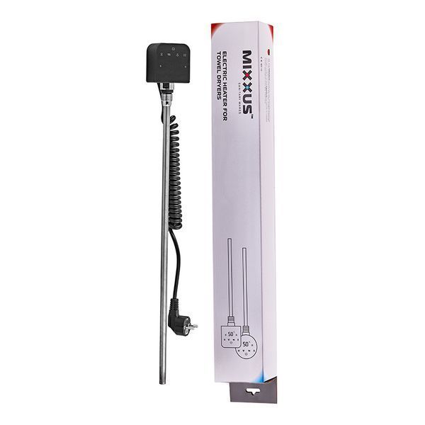 ТЭН электрический Mixxus TEH-0209 BLACK для полотенцесушителей 900W (цвет черный) (MI6633) MI6633 фото