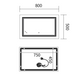 Дзеркало Mixxus Premium QUADRO MR20-50x80-Reverse з Led Touch, Anti-fog, димером, регулятором яскравості (MP6620) MP6620 фото 8