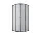 Душова кабіна без піддону Mixxus PLAIN SC01-90x90x185-TR GRAPHITE прозоре скло 4мм (MI6902) MI6902 фото 4