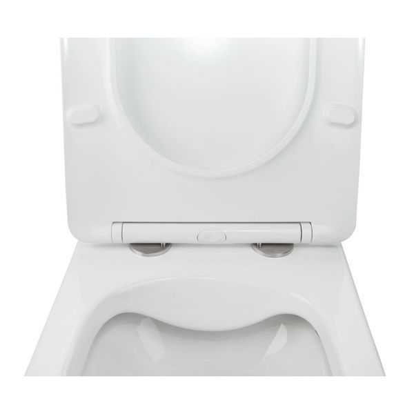 Готове рішення Qtap для ванної кімнати: підвісний унітаз Jay Rimless 520х360х320 + комплект інсталяції Nest 4 в 1 (кругла клавіша Satin) SD00043004 фото