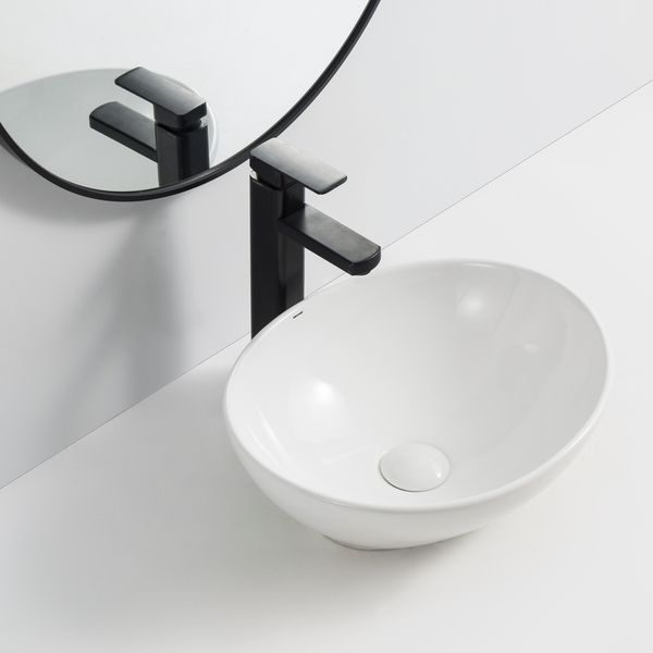 Раковина накладная Mixxus Premium ELLIPSE-0107 345х265х120mm (MP6525) MP6525 фото