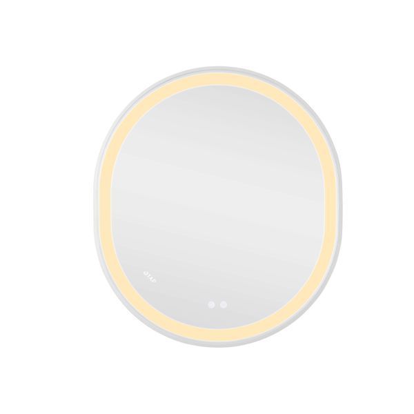 Зеркало Qtap Gemini 800х700 с LED-подсветкой Touch, с антизапотеванием, с диммером, рег. темп. цвета (3000-6500K) QT2578R8071W SD00052318 фото