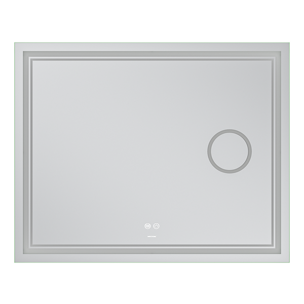 Дзеркало Mixxus Premium QUADRO MR20-100x80 з Led Touch, Anti-fog, димером, регулятором яскравості, лінзою (MP6623) MP6623 фото