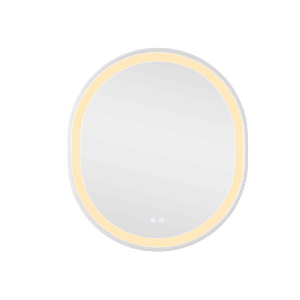 Зеркало Qtap Gemini 800х700 с LED-подсветкой Touch, с антизапотеванием, с диммером, рег. темп. цвета (3000-6500K) QT2578R8071W SD00052318 фото