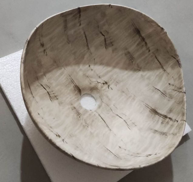 Раковина накладна Mixxus Premium WAVE-0103 MARBLE 380х380х170mm (MP6532) MP6532 фото