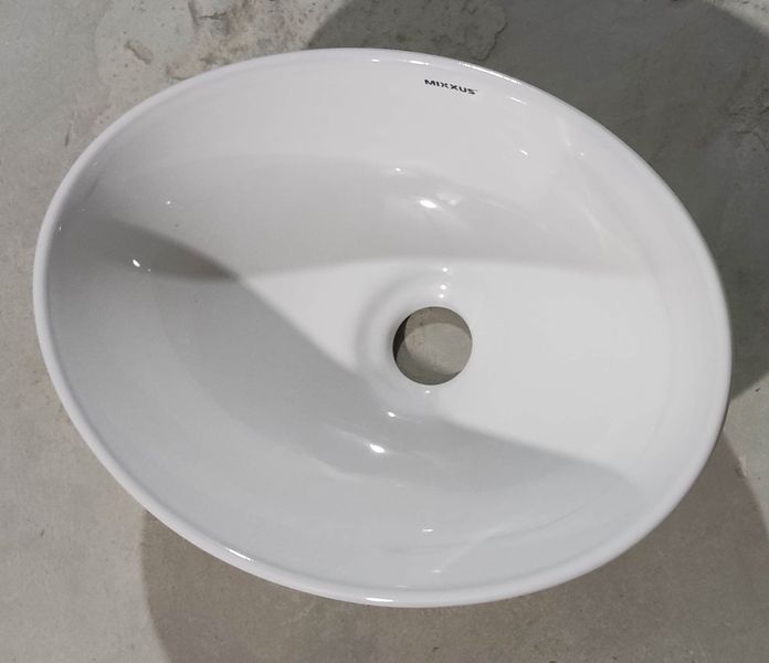 Раковина накладная Mixxus Premium ELLIPSE-0107 345х265х120mm (MP6525) MP6525 фото