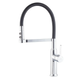 Змішувач для кухні MIXXUS PREMIUM PULL 017 REFL.BLACK (Колір хром+силік.вилив чорний) (MI8277)