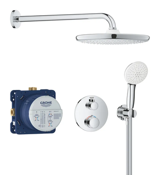 Душова система прихованого монтажу з термостатом Grohe Grohtherm (34872000) 34872000 фото