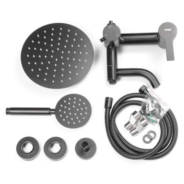 Душова колона зі змішувачем Mixxus NOX-009-J Black з нерж. стали SUS304 (MI5751) MI5751 фото