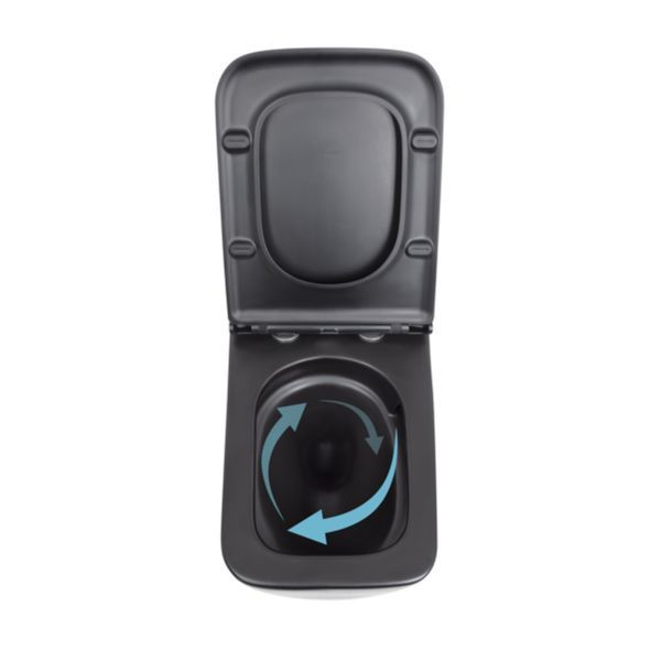Унитаз подвесной Qtap Gemini безободковый с сиденьем Soft-close QT2533076EUQMB SD00051555 фото