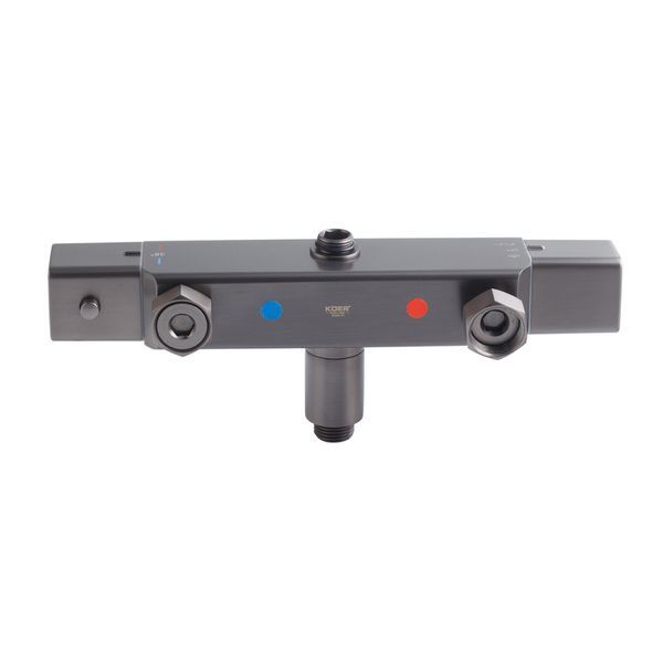Душевая колонна с термостатическим смесителем Koer KB-57038-07 3 функции (Цвет графит) (KR5962) KR5962 фото