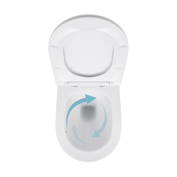 Унітаз підвісний Qtap Jay безобідковий з сідінням Soft-close QT07335175W SD00053467 фото