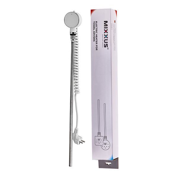 ТЭН электрический Mixxus TEH-0106 WHITE для полотенцесушителей 600W (цвет белый) (MI6626) MI6626 фото