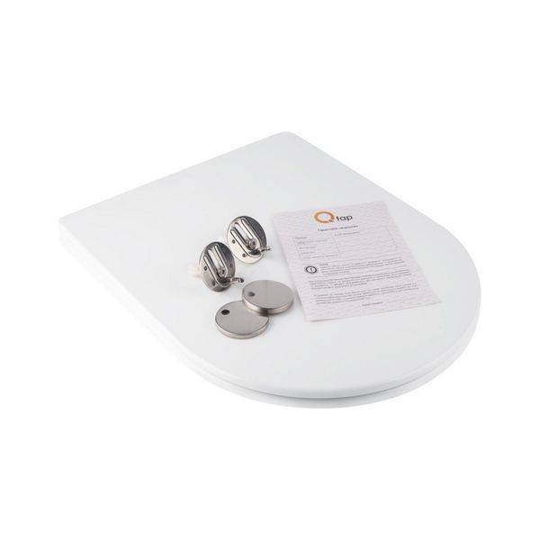 Сиденье для унитаза Qtap (Jay 520,640, Swan 520,640) с микролифтом Slim QT1699SC5176W SD00038757 фото