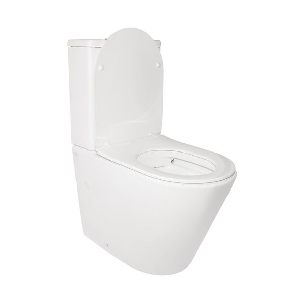 Унітаз-компакт Qtap Stork/Swan безобідковий з сідінням Soft-close QT15222179W SD00036226 фото