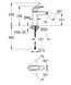 Смеситель для раковины Grohe Eurosmart (черный матовый) (233242433) 233242433 фото 4