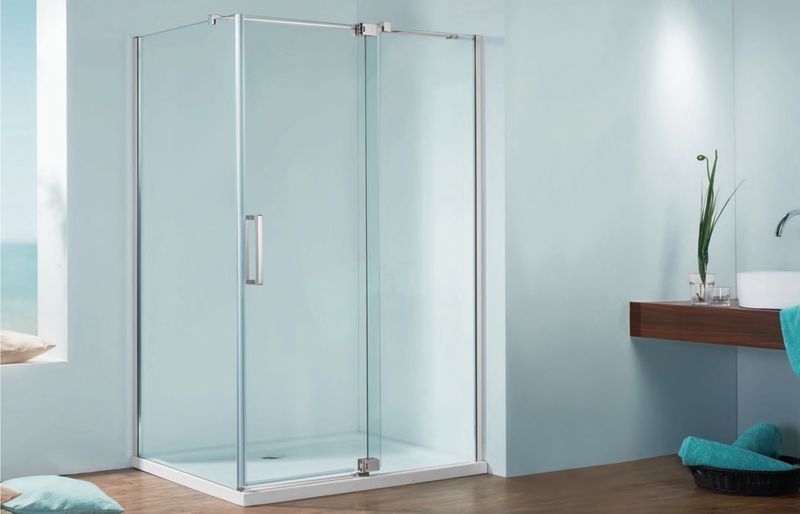 Душова кабіна без піддону Koer SR SC02-100x80x200-TR-01 прозоре скло Easy Clean 8мм, хром (KR5355) KR5355 фото