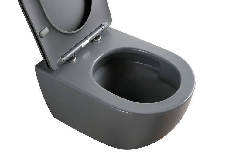 Унитаз подвесной MIXXUS PREMIUM ELLIPSE-0309-T1 GRAY 530x360x350mm система смыва TORNADO 1.0 (MP6655) MP6655 фото