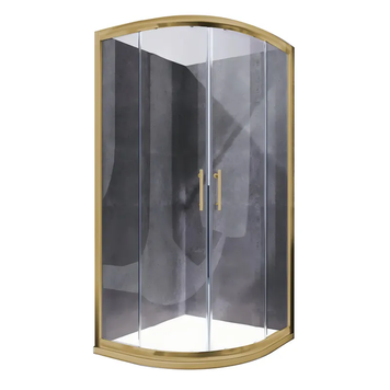 Душевая кабина без поддона Koer SR SC04-90x90x195-TR-12 прозрачное стекло Easy Clean 5мм Матовое золото (KR5681) KR5681 фото