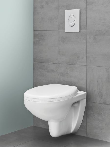 Комплект інсталяції для підвісного унітазу Grohe Rapid SL 3 в 1, висота 1130&ndash;1330 мм, біла пневматична кнопка 38722001 фото