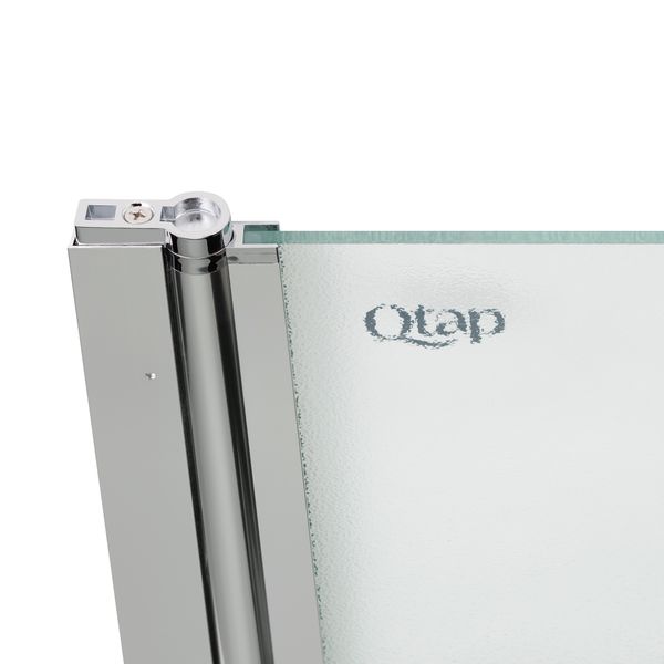 Штора на ванну Qtap Standard CRM407513APL скло Pear 6 мм, 75х130 см, ліва SD00039718 фото