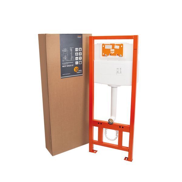 Інсталяція для підвісного унітазу Qtap Nest ST 1120/1290х425х155/235 мм, 18/23 cм QT0133M425 SD00038760 фото