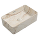 Раковина накладная Mixxus Premium QUADRO-0208 MARBLE 480х315х140mm с переливом (MP6518) MP6518 фото 1