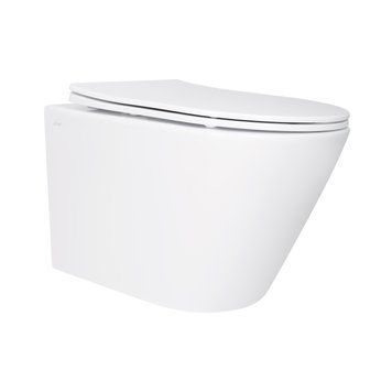 Унитаз подвесной Qtap Swan безободковый с сиденьем Soft-close QT16335180W SD00053469 фото