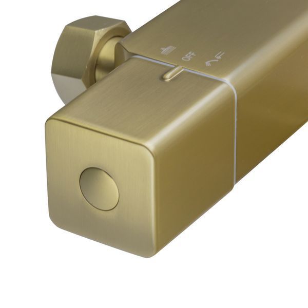 Душевая колонна с термостатическим смесителем Koer KB-57038-12 3 функции (Цвет матовое золото) (KR5963) KR5963 фото
