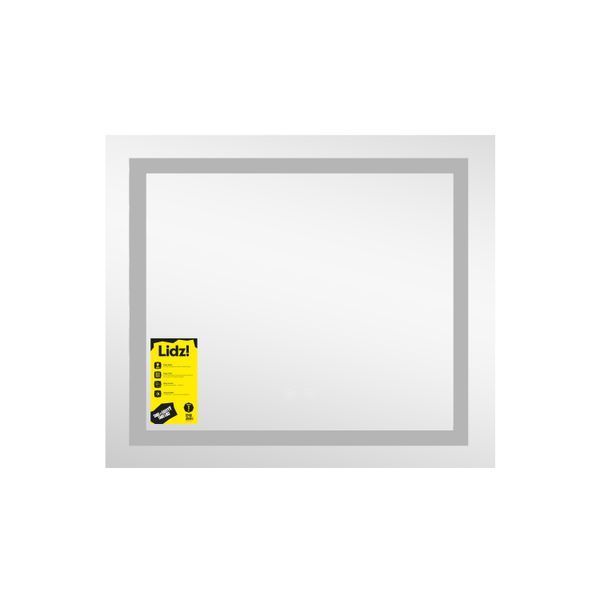 Дзеркало Lidz Kubis (KU1) 700х600 з LED-підсвічуванням Touch, з антизапотіванням, з димером, рег. яскравості LDKU60070049285 SD00055409 фото