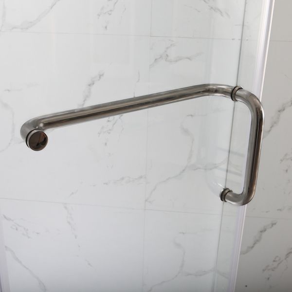 Душова кабіна з низьким піддоном Mixxus LINES SCT01-90x90x198-TR Graphite NEW прозоре скло 6мм (MI8429) MI8429 фото