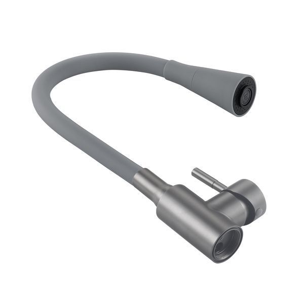 Змішувач для кухні Lidz Aria 015F31 (k35) з гнучким виливом LDARI015F31GGRP49567 Graphite/Grey SD00055691 фото