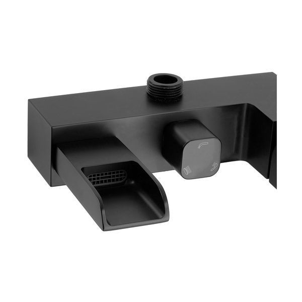Душова колона із змішувачем водоспад Koer KB-58007-05 (Колір чорний) (KR3463) KR3463 фото