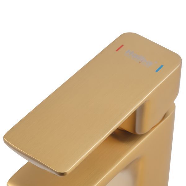 Смеситель гигиенический для биде Haiba KUBUS 002 BRUSHED GOLD (HB9624) HB9624 фото