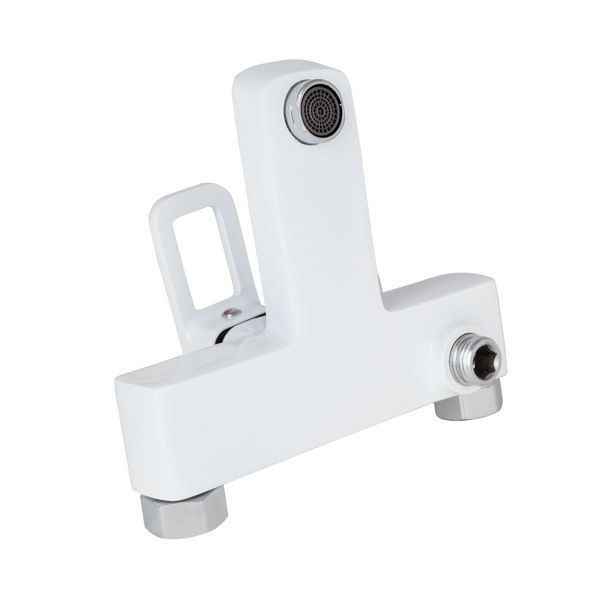 Смеситель для ванны Lidz Wawel 006 (c душевым гарнитуром) (k35) LDWAW006WHI45398 White SD00051522 фото