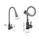 Змішувач для кухні Lidz Aria 015F31 (k35) з гнучким виливом LDARI015F31GGRP49567 Graphite/Grey SD00055691 фото 2